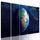 5-dielny obraz vesmírny pohľad na planétu Zem