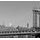 Fototapeta jedinečný Manhattan Bridge v čiernobielom prevedení