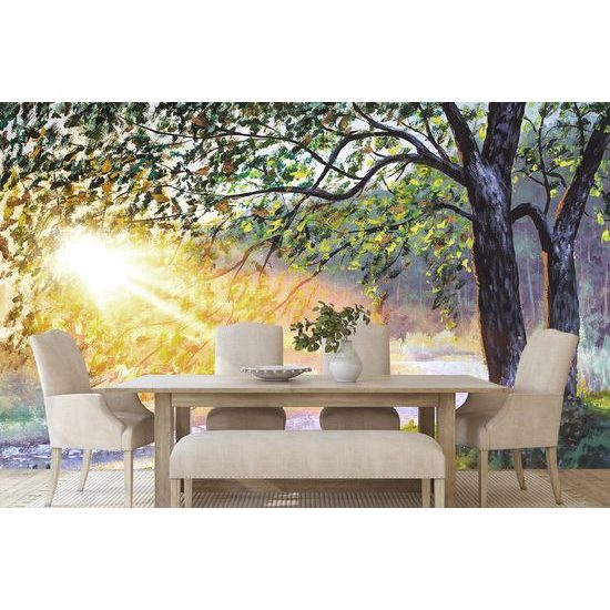 Samolepiaca tapeta prebúdzajúci sa ranný les