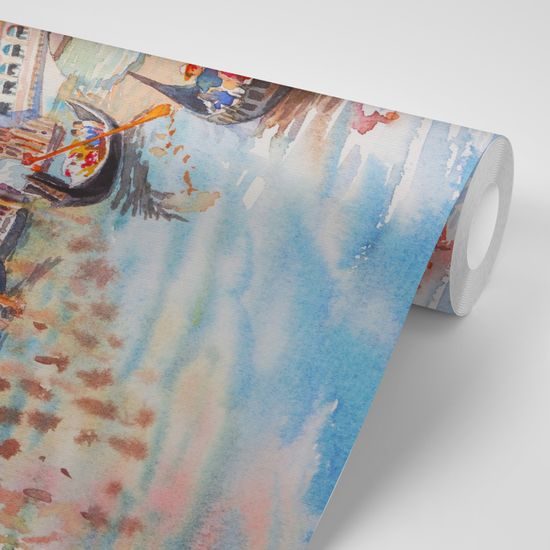 Jedinečná samolepiaca tapeta plavba gondolou