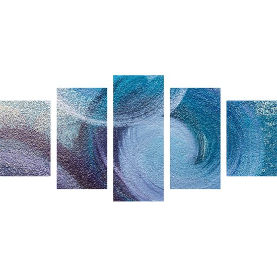 5-dielny obraz maľované more