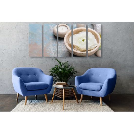 5-dielny obraz jemné zátišie