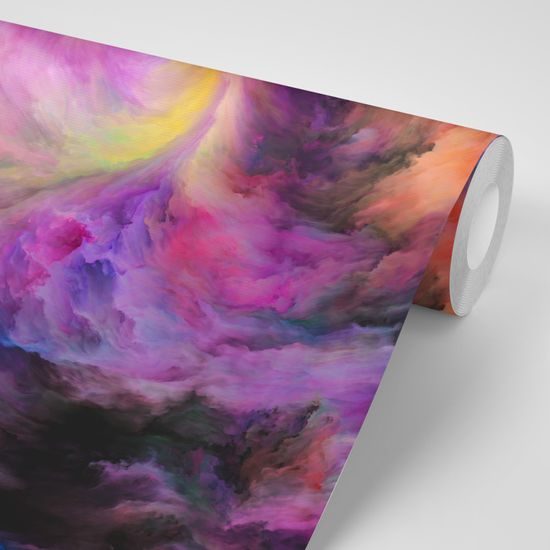 Samolepiaca tapeta abstraktná špirála plná farieb