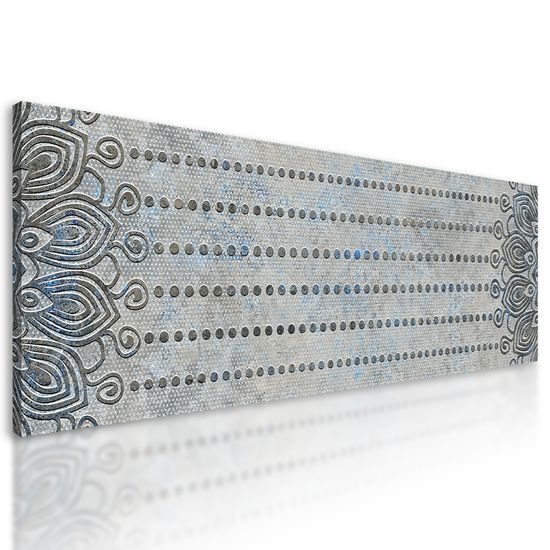 Obraz unikátny vzor na šedom pozadí