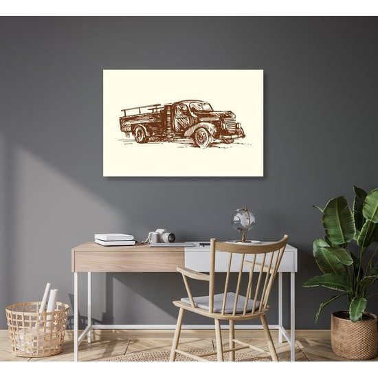 Obraz historické nákladné auto