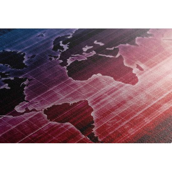 Obraz mapa sveta na binárnej sústave