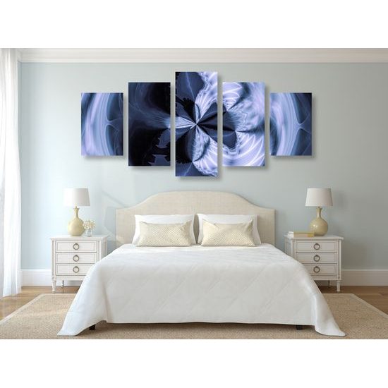 5-dielny obraz krásy abstraktných tvarov