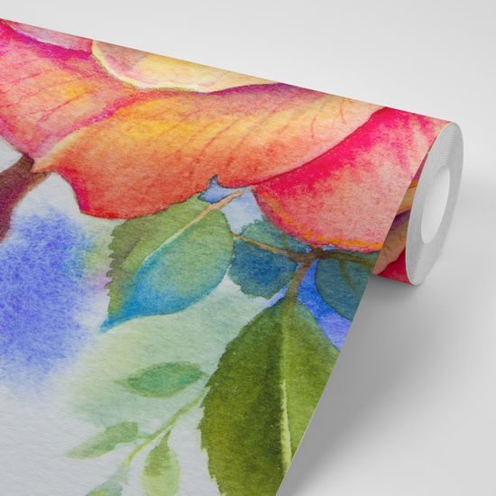 Tapeta krásna maľba ruže