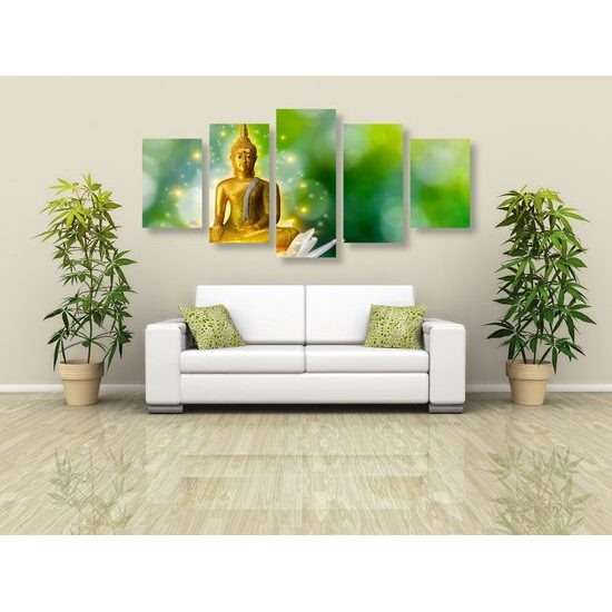 5-dielny obraz harmonický Budha