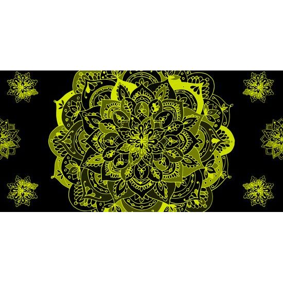 Obraz žltá vintage Mandala