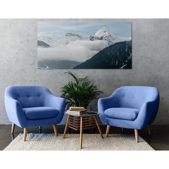 Obraz pohľad na zasnežené kopce