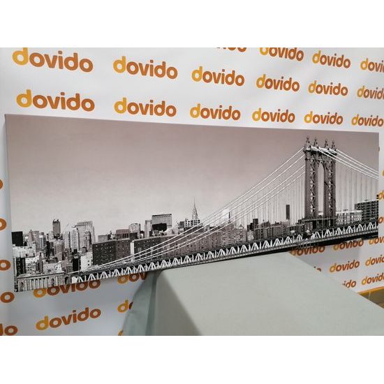 Obraz pohľad na New York v čiernobielom prevedení