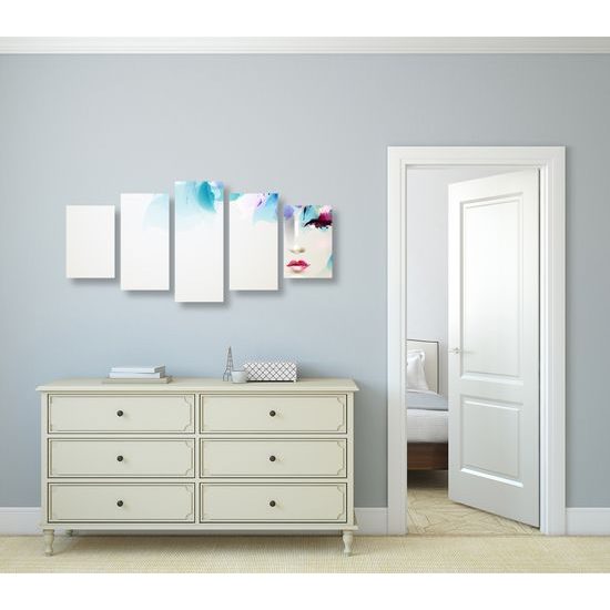 5-dielny obraz ženská nežnosť