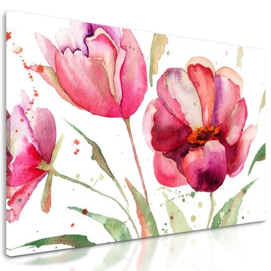 Obraz maľované tulipány