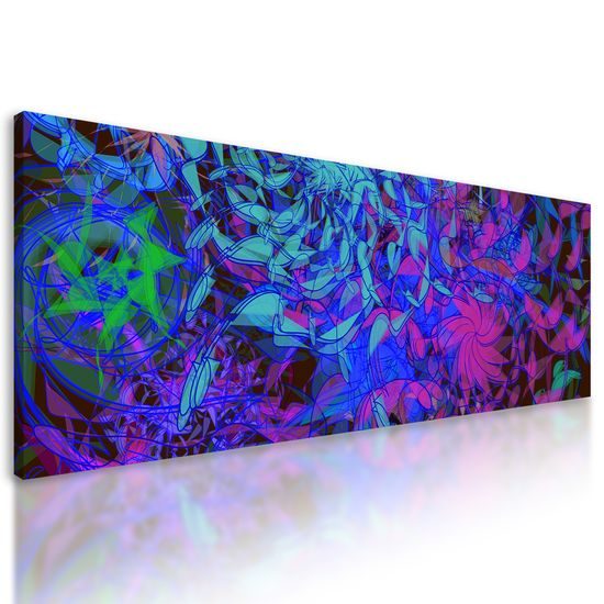 Obraz nevšedná abstrakcia v futuristickom prevedení