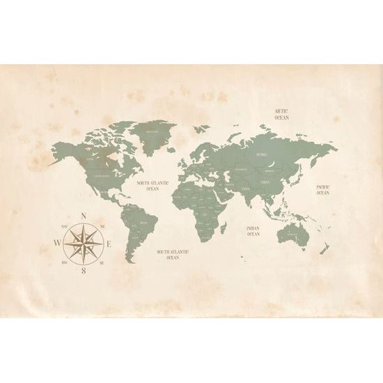 Tapeta jednoduchá mapa sveta