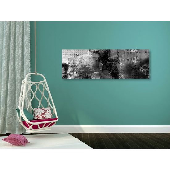 Obraz moderná abstrakcia v čiernobielom prevedení