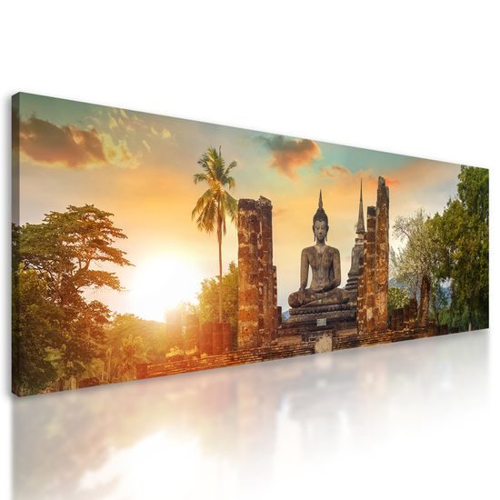 Obraz Budha v historickom parku Sukhothai