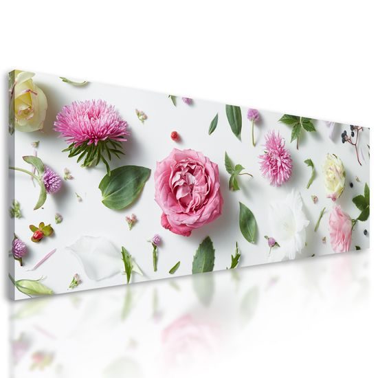 Obraz nádherné abstraktné umenie z kvetov