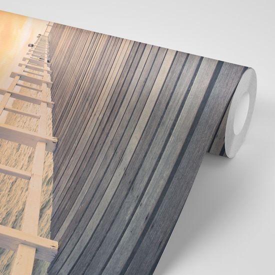 Fototapeta nekončiace drevené mólo