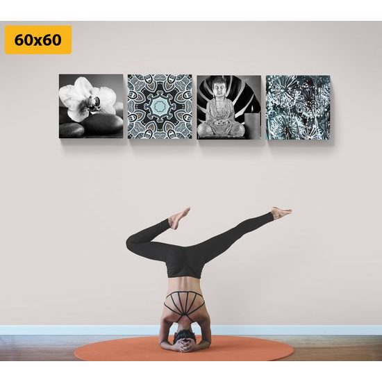 Set obrazov kompozícia Feng Shui prvkov