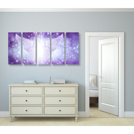 5-dielny obraz magické krídla