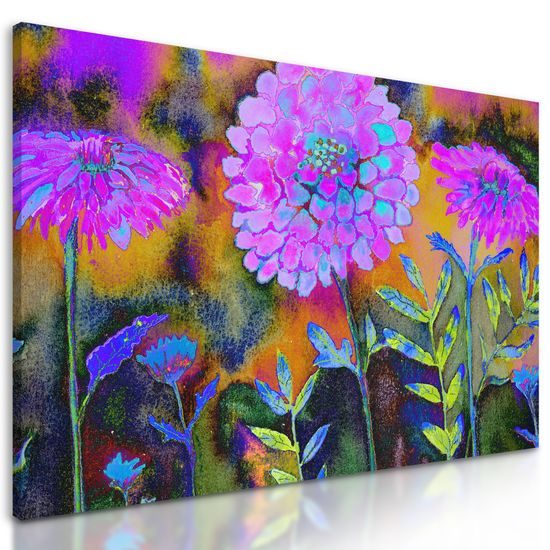 Obraz neobyčajné fialové kvetiny