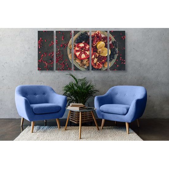 5-dielny obraz zdravá zmes