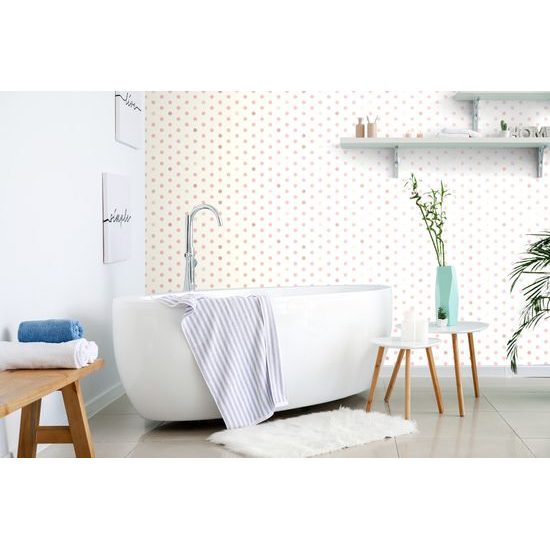 Samolepiaca tapeta malé bodky na bielom pozadí