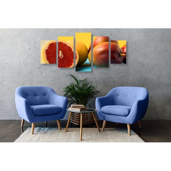 5-dielny obraz tropická limonáda