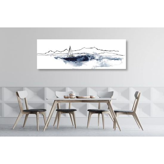 Obraz maľovaná jachta
