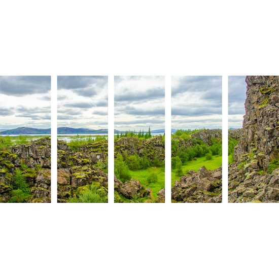 5-dielny obraz nádherná nedotknutá príroda