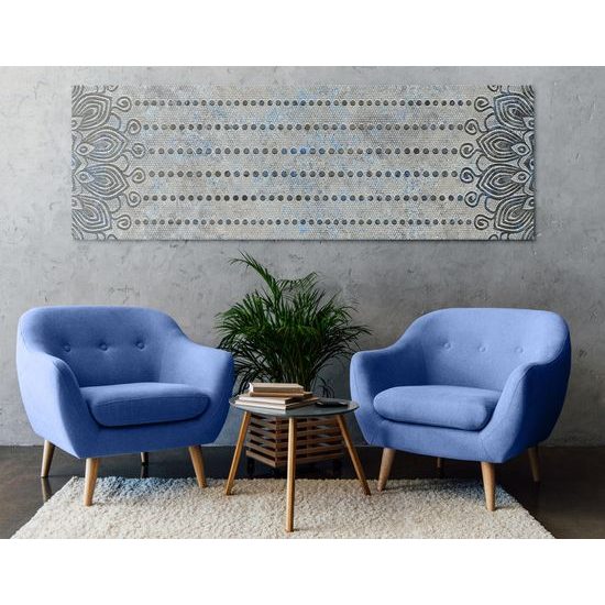 Obraz unikátny vzor na šedom pozadí