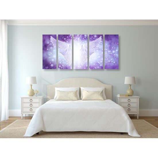 5-dielny obraz magické krídla