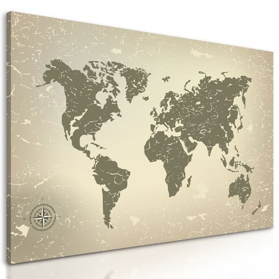 Obraz vintage mapa