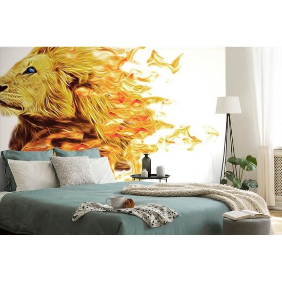 Samolepiaca tapeta ohnivá hlava leva