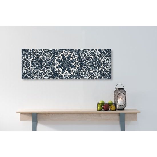 Obraz Mandala v tmavomodrom štýle