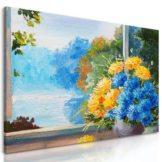 Obraz vintage kytica