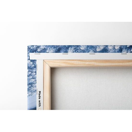 Obraz cesta zimnou krajinou