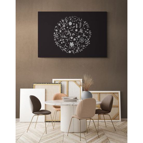 Obraz jemné kvety s folklórnym motívom