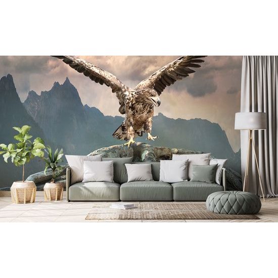 Samolepiaca fototapeta impozantný orol nad horami