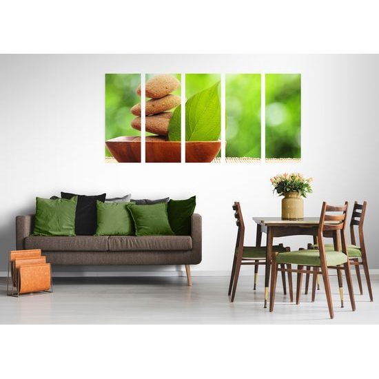 5-dielny obraz Zen kamene v prirode
