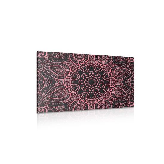 Obraz Mandala v indickom štýle v ružovom prevedení