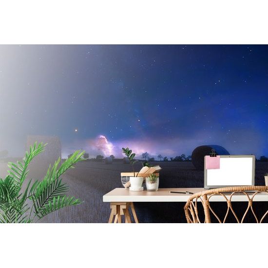 Samolepiaca fototapeta balík sena pod fascinujúcou oblohou