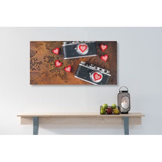 Obraz dva historické fotoaparáty