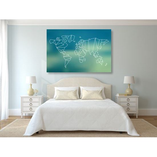 Obraz umelecká abstrakcia mapy sveta