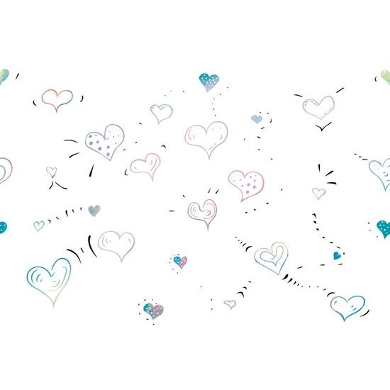 Tapeta srdiečka v zaujímavom grafickom prevedení