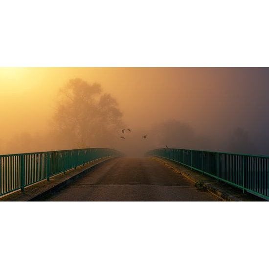 Obraz most zahalený hmlou