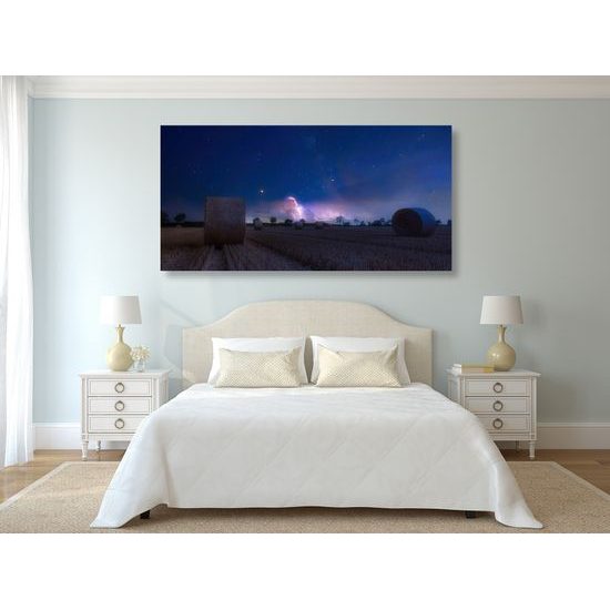 Obraz lúka a pohľad na hivezdy