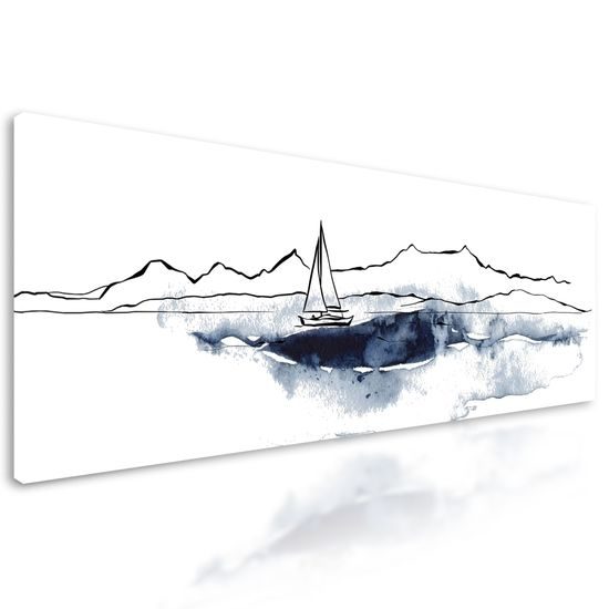 Obraz maľovaná jachta